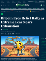 Bitcoin Eyes Relief Rally as Extreme Fear Nears Exhaustion - Crypto Daily