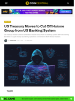 US Treasury Moves to Cut Off Huione Group from US Banking System - CoinCentral
