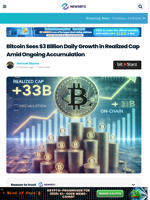 Bitcoin Sees $3 Billion Daily Growth in Realized Cap Amid Ongoing Accumulation
