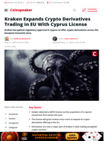 Kraken Grows EU Crypto Reach With New Cyprus License