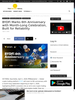 BYDFi Marks 6th Anniversary with Month-Long Celebration, Built for Reliability