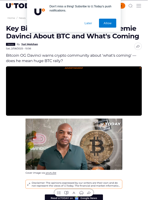 Key Bitcoin Warning Made by Jeremie Davinci About BTC and What's Coming