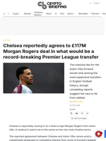 Chelsea reportedly agrees to £117M Morgan Rogers deal in what would be a record-breaking Premier League transfer