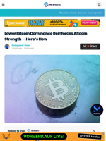Lower Bitcoin Dominance Reinforces Altcoin Strength — Here's How