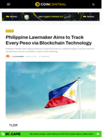 Philippine Lawmaker Aims to Track Every Peso via Blockchain Technology