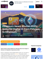 Ethereum News: Bhutan Shifts National Digital ID from Polygon to Ethereum | Live Bitcoin News