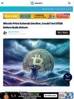 Bitcoin Price Extends Decline, Could Test $112K Before Bulls Return