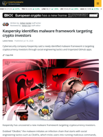 Kaspersky Uncovers Malware Framework Targeting Crypto Investors