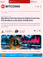 BlackRock Bitcoin And Ethereum ETFs $14.1B Inflows In Q2 2025