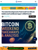 Bitcoin Weekend Takeaways & Analysis: Bitcoin Hyper Might Be 2025's Best Altcoin