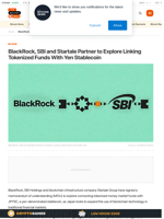 BlackRock, SBI and Startale Partner to Explore Linking Tokenized Funds With Yen Stablecoin | Live Bitcoin News
