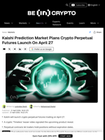 Kalshi to Launch Crypto Perpetual Futures Next Week