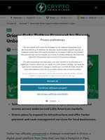 Orionx Gets Tether Support to Reach Unbanked in LatAm - Crypto News Flash