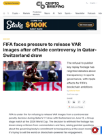 FIFA faces pressure to release VAR images after offside controversy in Qatar-Switzerland draw