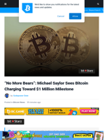 “No More Bears”: Michael Saylor Sees Bitcoin Charging Toward $1 Million Milestone | Bitcoinist.com