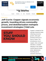 Jeff Currie: Copper signals economic growth, hoarding drives commodity prices, and dedollarization reshapes investment strategies | Odd Lots