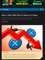Here's Why XRP Price is Down 2% Today