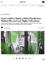 You Could’ve Made a 100x Prediction Market Bet on Last Night’s Elections - Decrypt