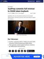 SunPerp commits full revenue to $SUN token buyback