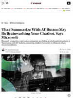 That 'Summarize With AI' Button May Be Brainwashing Your Chatbot, Says Microsoft - Decrypt