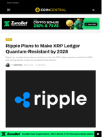 Ripple Plans to Make XRP Ledger Quantum-Resistant by 2028 - CoinCentral