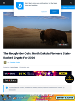 The Roughrider Coin: North Dakota Pioneers State-Backed Crypto For 2026 | Bitcoinist.com