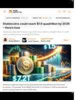 Stablecoins could reach $1.5 quadrillion by 2035 - Here’s how - AMBCrypto
