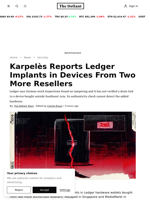 Karpelès Reports Ledger Implants in Devices From Two More Resellers | The Defiant
