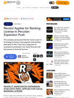 Revolut Applies for Banking License in Peruvian Expansion Push – Exchanges Bitcoin News