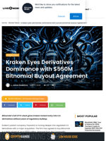 Kraken Eyes Derivatives Dominance with $550M Bitnomial Buyout Agreement | Live Bitcoin News