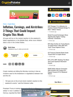 Inflation, Earnings, and Airstrikes: 3 Things That Could Impact Crypto This Week