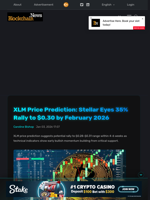 XLM Price Prediction: Stellar Eyes 35% Rally to $0.30 by February 2026 - Blockchain.News