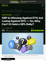 XRP Price Crushes ETH, Not BTC: Here's Why It Can't Hit $1.72