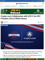 Crypto.com Collaborates with UFC® for UFC Freedom 250 at White House - TheNewsCrypto