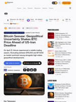 Bitcoin Seesaw: Geopolitical Uncertainty Shakes BTC Price Ahead of US-Iran Deadline