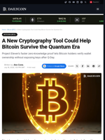 A New Cryptography Tool Could Help Bitcoin Survive the Quantum Era - DailyCoin