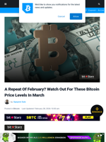 A Repeat Of February? Watch Out For These Bitcoin Price Levels In March | Bitcoinist.com
