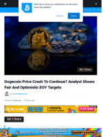 Dogecoin Price Crash To Continue? Analyst Shows Fair And Optimistic EOY Targets | Bitcoinist.com