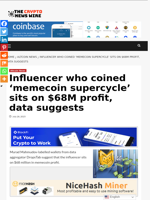 Influencer who coined ‘memecoin supercycle’ sits on $68M profit, data suggests - The Crypto News Wire