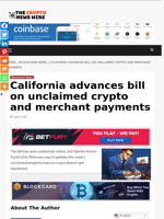 California advances bill on unclaimed crypto and merchant payments - The Crypto News Wire