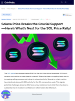 Solana Price Breaks the Crucial Support—Here’s What’s Next for the SOL Price Rally!