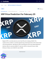 XRP Price Prediction For February 25