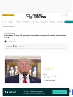 Iran gives Trump 20 hours to surrender as ceasefire odds plummet to 1%: FT