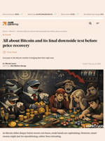 All about Bitcoin and its final downside test before price recovery - AMBCrypto