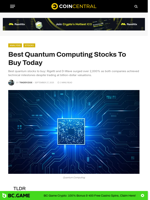 Best Quantum Computing Stocks To Buy Today - CoinCentral