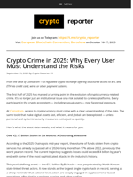 Crypto Crime in 2025: Why Every User Must Understand the Risks