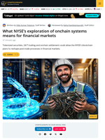 What NYSE’s Exploration of Onchain Systems Means for Financial Markets