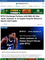 BTCC Exchange Partners with NBA All-Star Jaren Jackson Jr. to Inspire Smarter Moves in Sports and Crypto - TheNewsCrypto