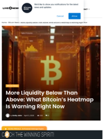 More Liquidity Below Than Above: What Bitcoin's Heatmap Is Warning Right Now | Live Bitcoin News