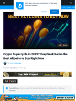 Crypto Supercycle in 2025? DeepSeek Ranks the Best Altcoins to Buy Right Now